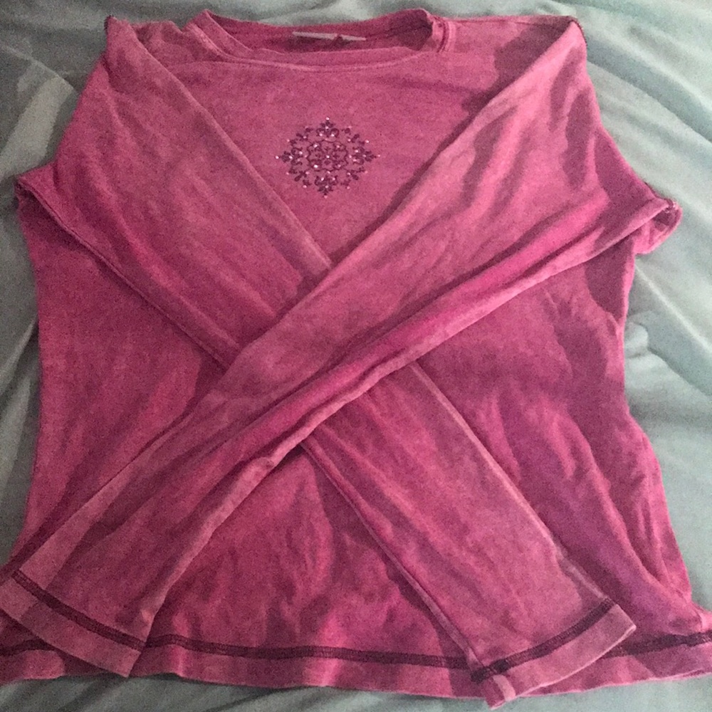 Y2K pink long sleeve tee